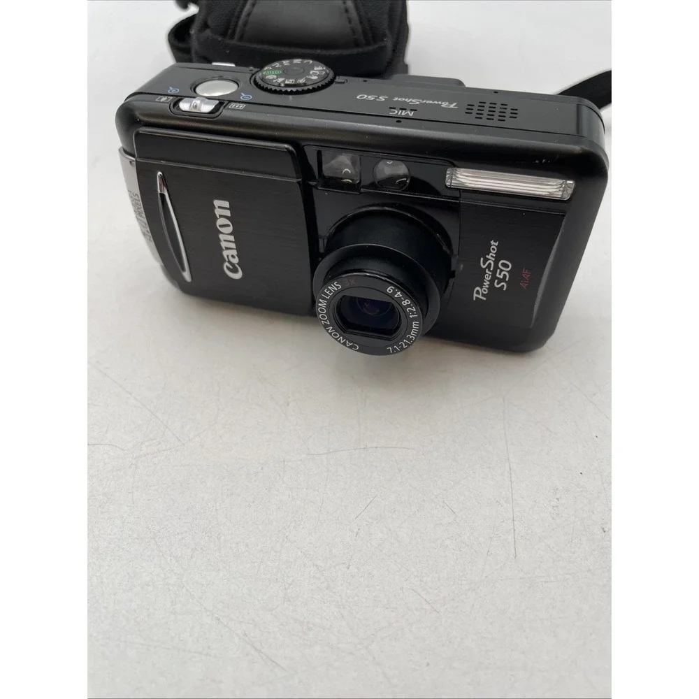 Canon PowerShot S50 5.0MP Digital Camera+Battery+Charger+Memory Card+Manual+Box